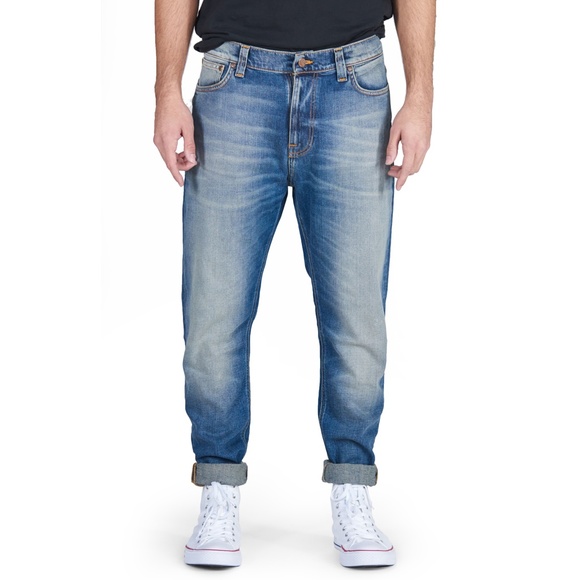 Nudie Jeans Brute Knut - Blue Hike W30/ L28 - Picture 1 of 13